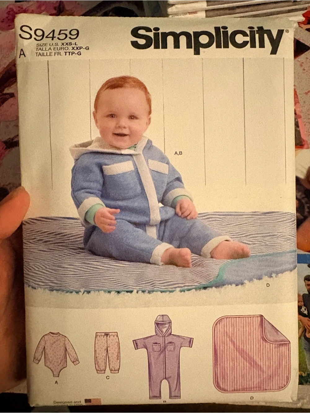 BN UNCUT SIMPLICITY 9459 A SEWING PATTERNS BABIES